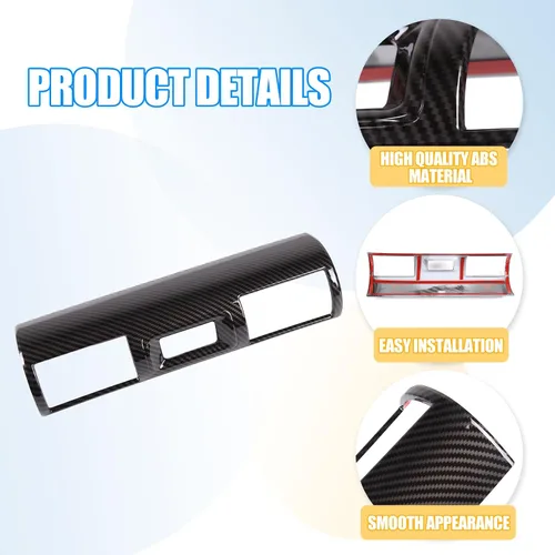 Vista 6 de Cubierta decorativa de marco de salida de aire con control central de acrilonitrilo butadieno estireno para Toyota FJ Cruiser 2007-2021