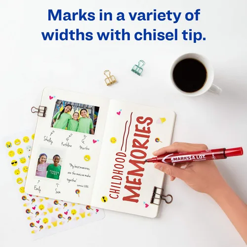 Vista 3 de Avery Marks-A-Lot - Marcador de punta de cincel grande
