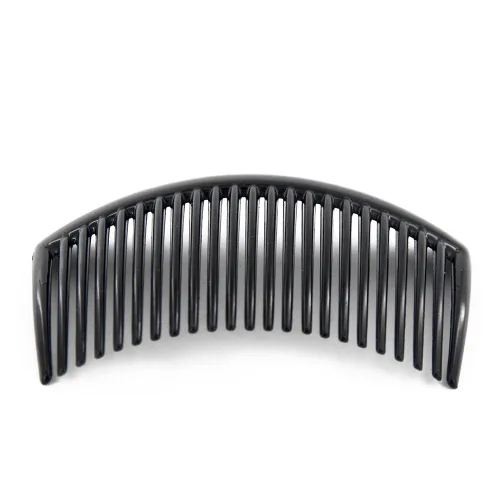 Vista 3 de Yeshan Peine lateral de plástico de 3.2 pulgadas con peine de dientes, clip de horquilla para mujer, negro (12 unidades)