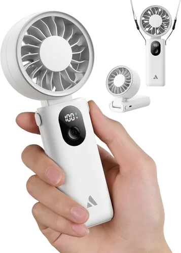 Vista 15 de Aecooly Mighty Ventilador portátil de mano Refrigeración máxima de 20 Beige