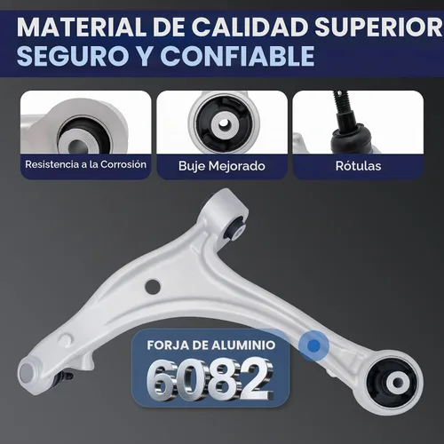 Vista 4 de Kit de suspensión delantera Brazo de control inferior Compatible con Honda Odyssey 2005-2010