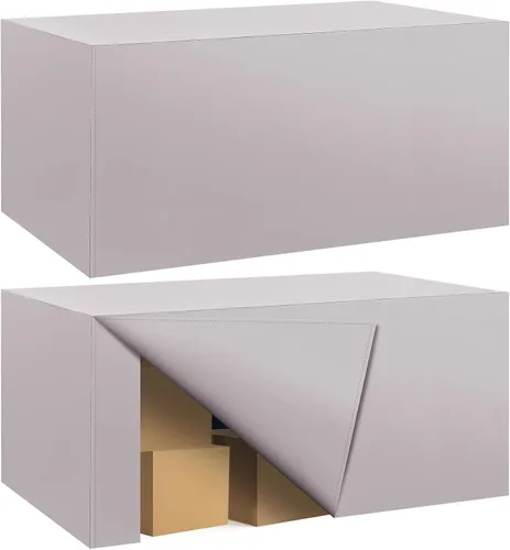 Vista 11 de Paquete de 2 manteles ajustados para mesa rectangular de 4 pies, 48 x 24 pulgadas, cubiertas de mesa verde manzana, tela de poliéster resistente al