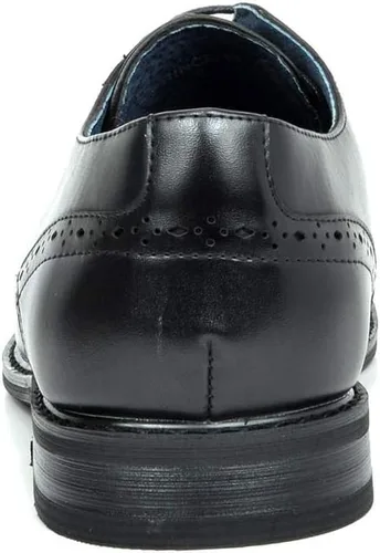 Vista 4 de Bruno Marc - Zapatos de vestir estilo Oxford con forro de cuero para hombre