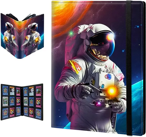 Vista 29 de Carpeta para tarjetas de intercambio, 9 bolsillos para tarjetas intercambiables, 360 bolsillos de doble cara, funda para tarjetas