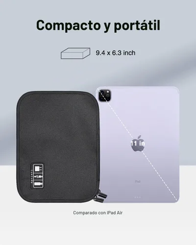 Vista 5 de Luxtude - Organizador electrónico Negro
