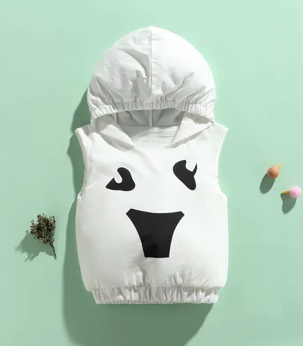Vista 2 de Conjunto de disfraz de calabaza sin mangas para bebés y niñas
