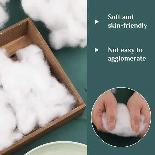 Vista 6 de LOKUNN Fibra de poliéster de 2.12 oz/60 g, relleno de fibra de poliéster (2.12 oz ~ 3.97 libras), relleno para animales de peluche, relleno