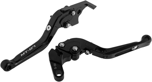 Vista 7 de Para Yamaha MT-07 2014-2020 Accesorios de motocicleta CNC ajustable plegable extensible freno embrague palancas (negro)