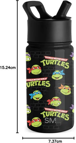 Vista 93 de Simple Modern DC Comics Batman - Botella de agua para niños con tapa con pajilla, vaso aislado de acero inoxidable de 14 onzas para niños, vaso a
