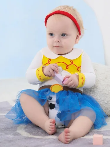 Vista 49 de Vestidos de princesa para niñas pequeñas, disfraz de mameluco para cumpleaños, Navidad, Halloween con diadema de 0 a 18 meses