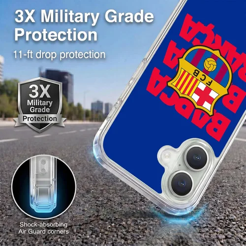 Vista 284 de Head Case Designs Funda de gel suave con licencia oficial del FC Barcelona Barca Crest Graphics [protección de grado militar] compatible con Apple