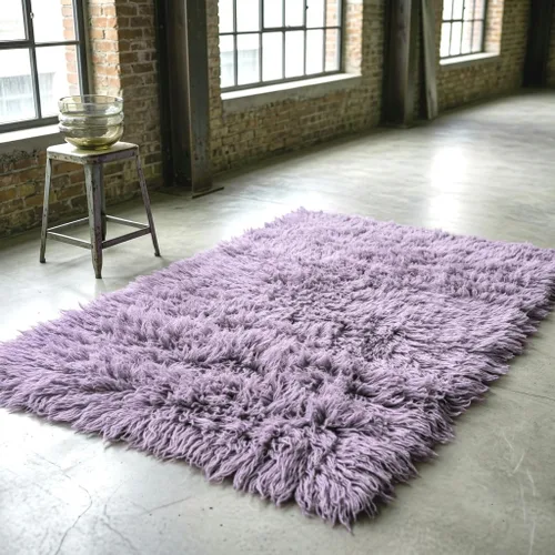 Vista 4 de Alfombras Flokati súper gruesas, colores populares, tamaño 3 x 5, pelo largo de lana de 3.5 pulgadas, felpa de 105.82 oz/m², excelente calidad