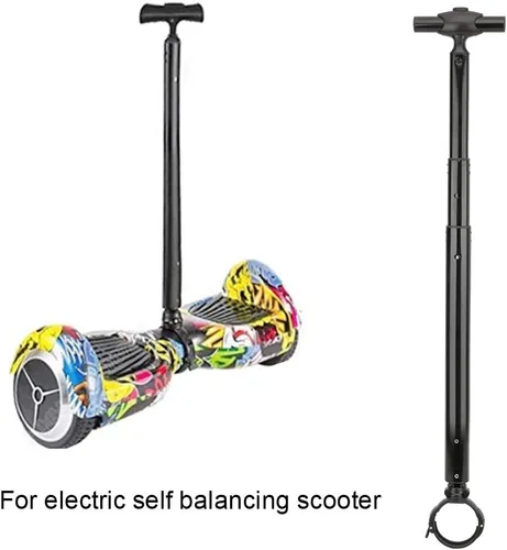 Vista 5 de Alomejor Balancing Scooter Handle Telescópico Control Strut Stent Accesorio para scooter eléctrico de autoequilibrio (negro)
