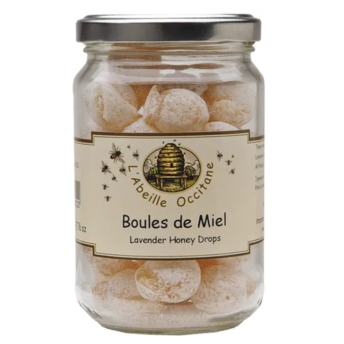 Vista 2 de Mas des Abeilles Boules de Miel - Gotas de miel de lavanda francesa, tarro de 8.80 onzas (paquete de 2)