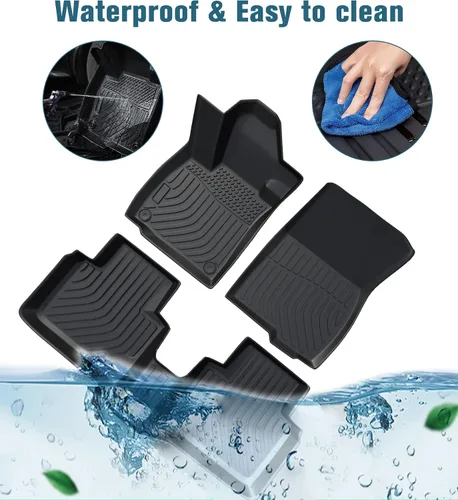 Vista 8 de Alfombrillas para Suelo de Coche Forros de Repuesto para Ford Bronco Sport 4 Puertas 2021-2025 Duraderas Sin Olor Ajuste Personalizado Delanteras