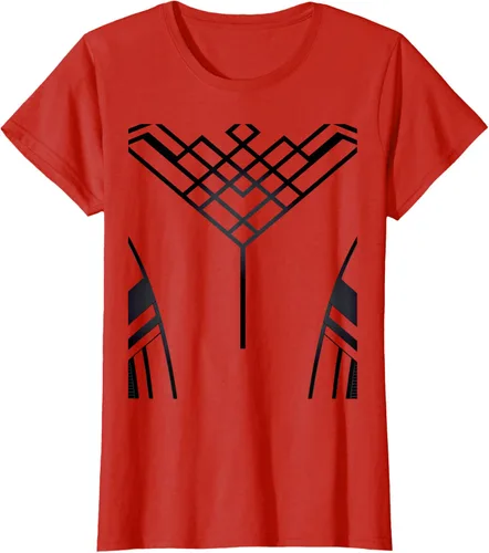 Vista 5 de Marvel Shang-Chi and The Legend of the Ten Rings - Camiseta para disfraz, Rojo, S Arándano