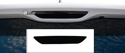 Vista 8 de BOGAR TECH DESIGNS Cubierta tintada para luz de freno trasera y reflector de parachoques compatible con Jeep Grand Cherokee 2014-2021, oscura