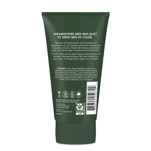 Vista 2 de SheaMoisture Acondicionador de barba, desenredante de barba completa para barbas completas, aceite de maracuja y manteca de karité, sin parabenos, 4