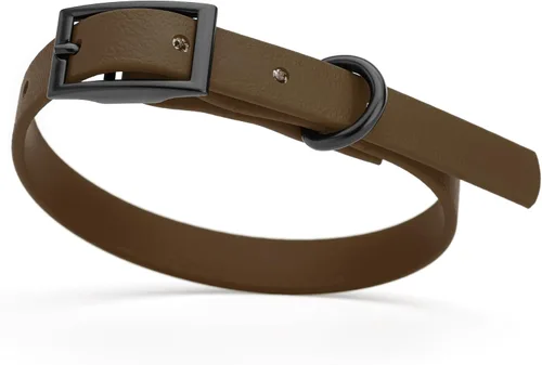 Vista 33 de Dogline Biothane - Collar impermeable para perro con hebilla de liberación rápida, resistente cincha de nailon recubierta con resistente y a prueba