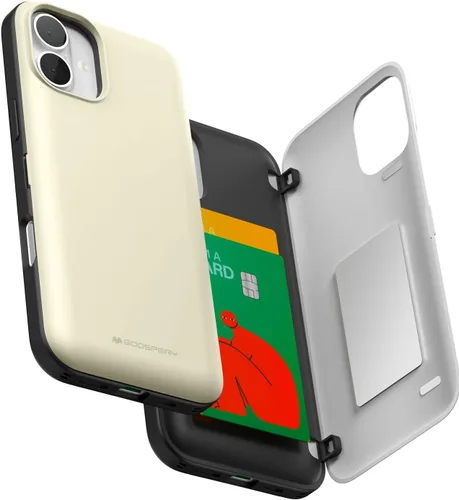 Vista 28 de GOOSPERY Parachoques magnético para puerta compatible con iPhone 15, funda con tarjetero, cartera con cierre magnético automático, protector de Azul
