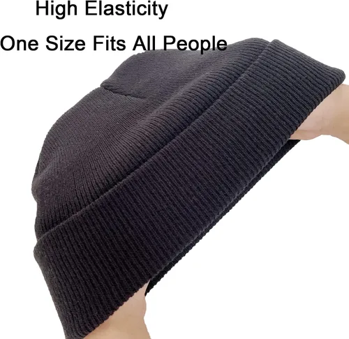 Vista 3 de NPQQUAN 1 y 2 paquetes de gorros unisex para hombres y mujeres, gorros de punto de invierno