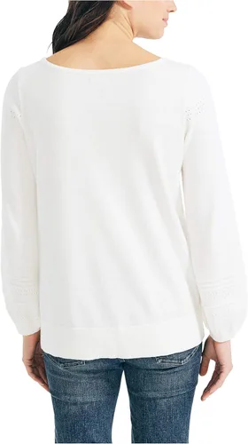 Vista 3 de Nautica Suéter clásico de algodón suave para mujer