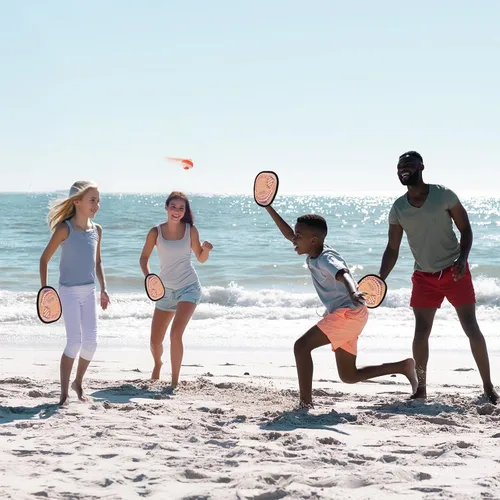 Vista 3 de Juego de pelota de lanzar y atrapar guantes de entrenamiento de béisbol para niños, juguetes de playa para niños de 3, 4, 5, 6, 7, 8 años, regalos