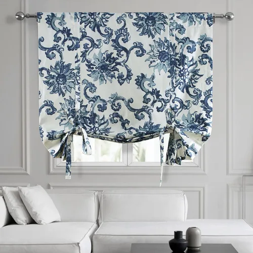 Vista 15 de HPD Half Price Drapes Ikat - Cortinas enrollables para oscurecer la habitación, 46 x 63 pulgadas, cortina enrollable de algodón para ventana de sala