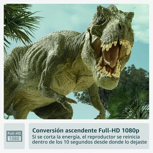 Vista 3 de Panasonic Reproductor de DVD con Sonido Dolby Digital, escala de HD 1080p para DVD, conexiones HDMI y USB - DVD-S700 (Negro)