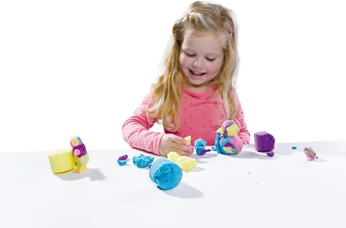 Vista 4 de SES Creative 4 unidades de súper arcilla con purpurina de colores surtidos para artes y manualidades