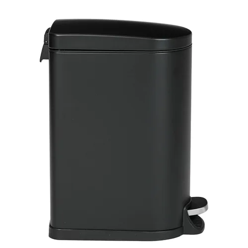 Vista 6 de Bote de Basura Antideslizante con Sistema de Bloqueo de Forro - Contenedor de Cocina de Acero Inoxidable, Tapa de Cierre Suave y A Prueba de Huellas