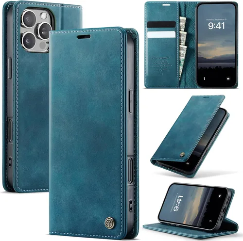 Vista 21 de Funda tipo cartera para Samsung Galaxy Z Fold 7 de piel con tarjetero y función atril, cierre magnético, bloqueo RFID, TPU a prueba de golpes, Negro