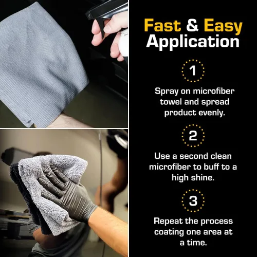 Vista 7 de Ethos Ceramic Speed Wax - Revestimiento de cerámica para automóviles - Spray de cera de automóvil con revestimiento de cerámica - Pulido de cera