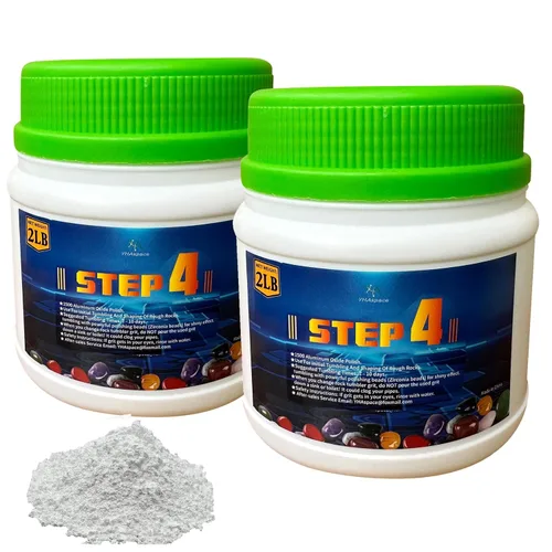 Vista 11 de 8 libras de medio abrasivo para tambor, óxido de aluminio fino 1500 para pulir, paso 4 para pulir piedras, medio abrasivo para pulir rocas, funciona