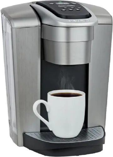 Vista 2 de Nostalgia Horno microondas retro para encimera, grande, 800 W, 0.9 pies cúbicos, 12 cocinas preprogramadas y cafetera Keurig K-Elite K-Elite