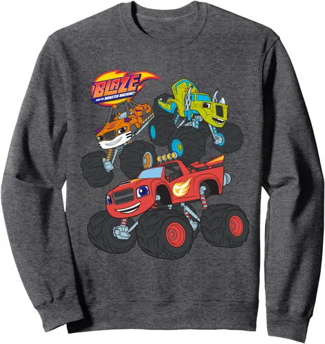 Vista 5 de Blaze & The Monster Machines (BLAZE, STRIPES, ZEG) - Sudadera de grupo, Negro, S
