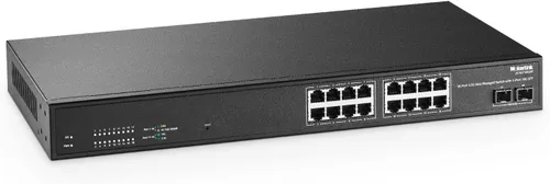 Vista 9 de MokerLink Switch Ethernet de 4 puertos 2.5G con SFP 2x10G, 4 puertos Base-T de 2.5G compatibles con 10/100/1000Mbps, conmutador de red sin