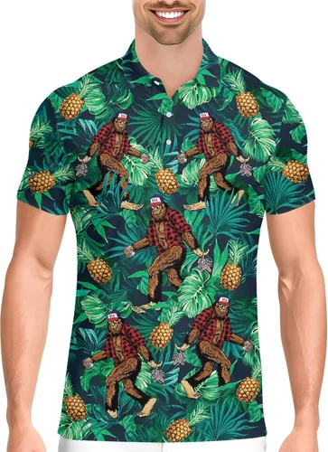 Vista 16 de PAGYMO Camisetas de golf divertidas para hombre, diseño de impresión loca Aop-polo-06361