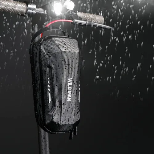 Vista 5 de WILD MAN Bolsa de almacenamiento de scooter resistente a la lluvia de liberación rápida para scooters de equilibrio Kick Scooters bicicleta plegable