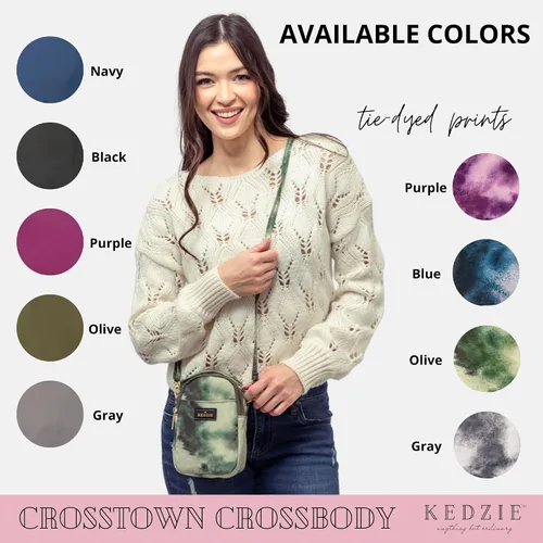 Vista 4 de KEDZIE Crosstown - Bolso cruzado con cremallera y correa ajustable