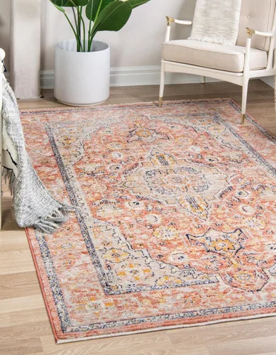 Vista 22 de Unique Loom Lola Collection - Alfombra tradicional (2 pies 2 pulgadas x 3 pies 1 pulgada, rectangular, azul/gris)
