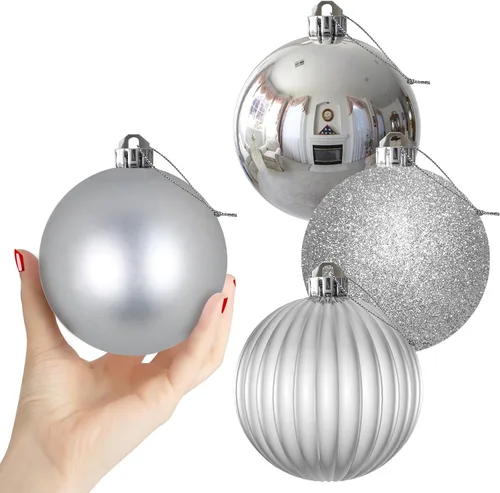 Vista 96 de Esferas pequeñas de bronce de 1.6 pulgadas para decoración del árbol de Navidad, adornos inastillables para cumpleaños, Halloween, vacaciones, boda