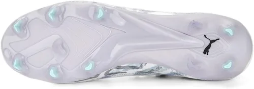 Vista 5 de Puma Tacos de fútbol para mujer Ultra Ultimate Brilliance Firm GroundAg de suelo firme, terreno suave, color blanco