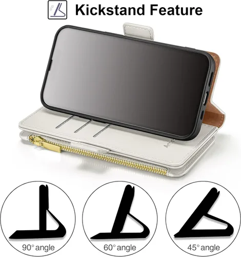 Vista 7 de Antsturdy Funda compatible con Google Pixel 6a con tarjetero para mujeres y hombres, funda de teléfono con bloqueo RFID, de piel sintética, a prueba