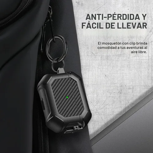 Vista 6 de Maxjoy Funda para AirPods Pro 3 (2025), funda protectora rígida compatible con Airpods Pro de 3ª generación con kit de limpiador de llavero