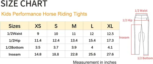Vista 7 de FitsT4 - Medias de equitación de asiento completo para niños con agarre de silicona para montar a caballo