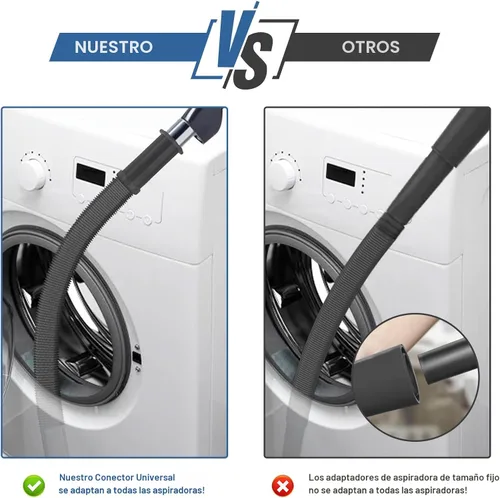 Vista 3 de PetOde Kit de limpiador de ventilación de secadora de 2 piezas compatible con la mayoría de aspiradoras, cepillo de pelusa de secadora y accesorio