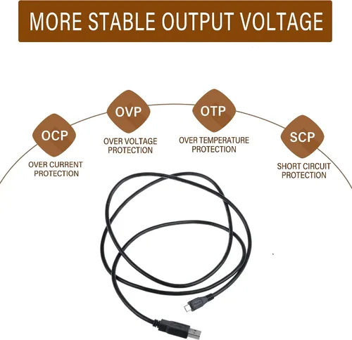 Vista 3 de Digipartspower Micro USB Power Cord Lead Charging Cable for Pokanic C6 Shower Potable Speaker