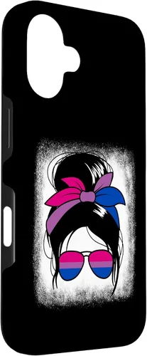 Vista 3 de iPhone 16 Bisexual Messy Bun Bi Sexual Women's Bisexual Case