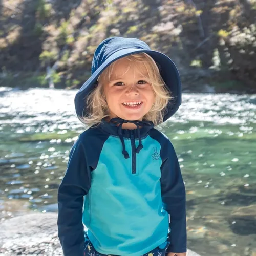 Vista 3 de Girls' Long Sleeve Rashguard All-Day UPF 50+ Sun ProtectionWet Or Dry